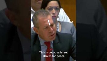 Israel’s UN representative: “Israel strives for peace while Palestinians strive for war”