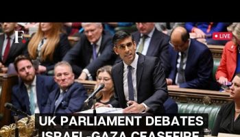 LIVE: British PM Sunak Faces Questions in UK Parliament Before Israel-Gaza Ceasefire Debate