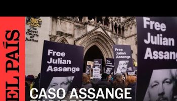 DIRECTO | Concentración frente al tribunal británico donde Assange recurre su extradición a EE UU