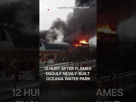 Watch: Massive Fire Engulfs Water Park in Sweden | Subscribe to Firstpost