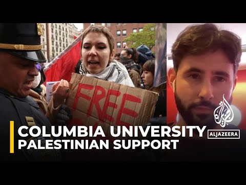 Police crack down on Gaza protest at Columbia University