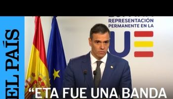 ESPAÑA | Pedro Sánchez: “ETA fue una banda terrorista derrotada por la democracia española”