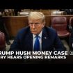 ‘Battlelines’ drawn as jury hears opening remarks in Trump hush money case