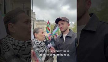 MEE hears from protestors at the pro-Palestine National march in London.